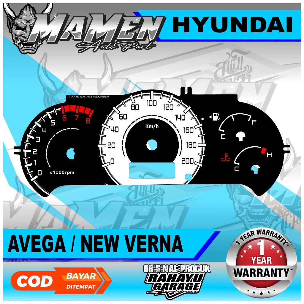 PAPAN SPEEDOMETER CUSTOM HYUNDAI AVEGA DAN NEW VERNA