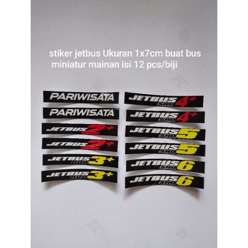 Stiker jetbus 2 jetbus 3 jetbus 4 jetbus 5 jetbus 6 dan pariwisata