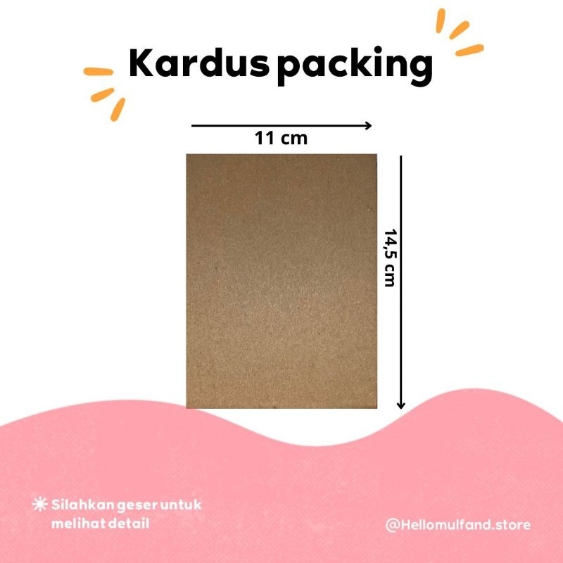 

Kardus polosan yellow board kardus packing photocard