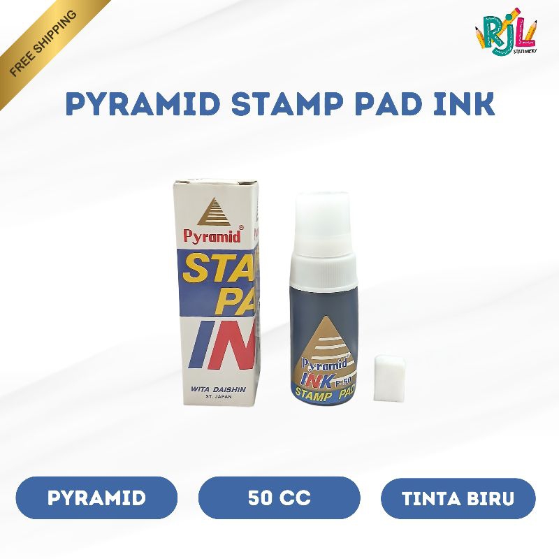 

Pyramid Stamp Pad Ink | 50cc | Tinta Biru
