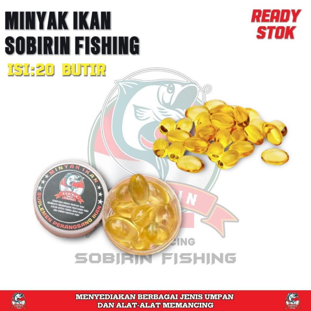 Minyak ikan eceran sobirin fishing vitamin hewan