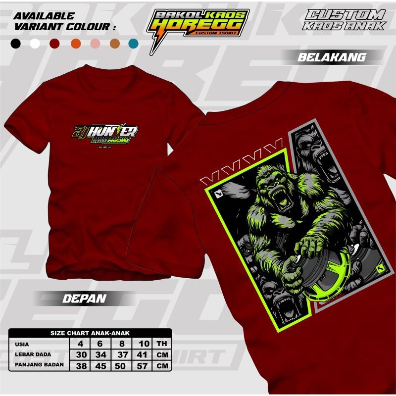 Kaos Anak Bj Hunter Katun Viral Murah Bisa Cod Pakaian