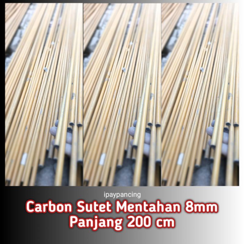 Carbon Sutet 8mm Bahan Mentahan Joran Pancing