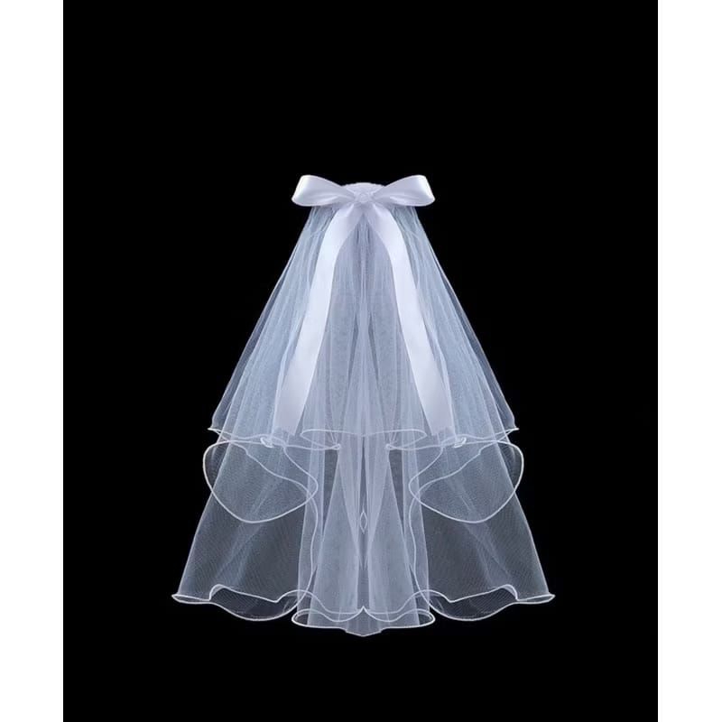 Kain Veil Tile Bridal Shower Bride To Be Bando veil mahkota tirai calon Pengantin / penutup hiasan k