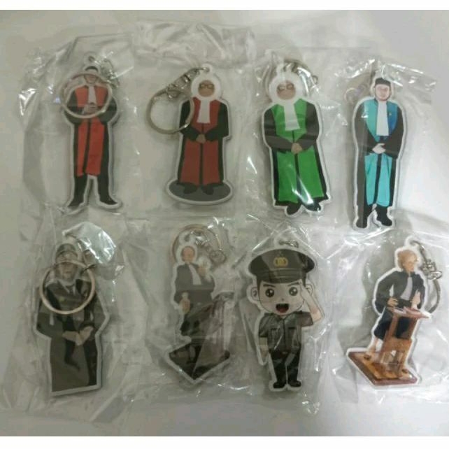 Gantungan Kunci (GANCI) Hakim PA PN TUN Jaksa Pengacara Polisi 2 Sisi