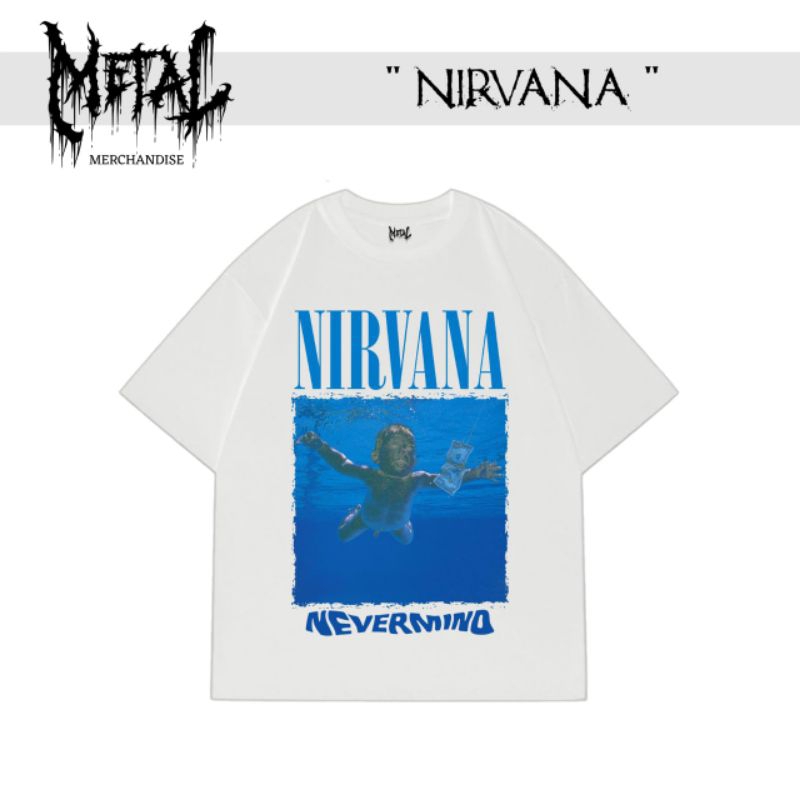 Nirvana - Nevermind kaos band metal original promo kaos nirvana