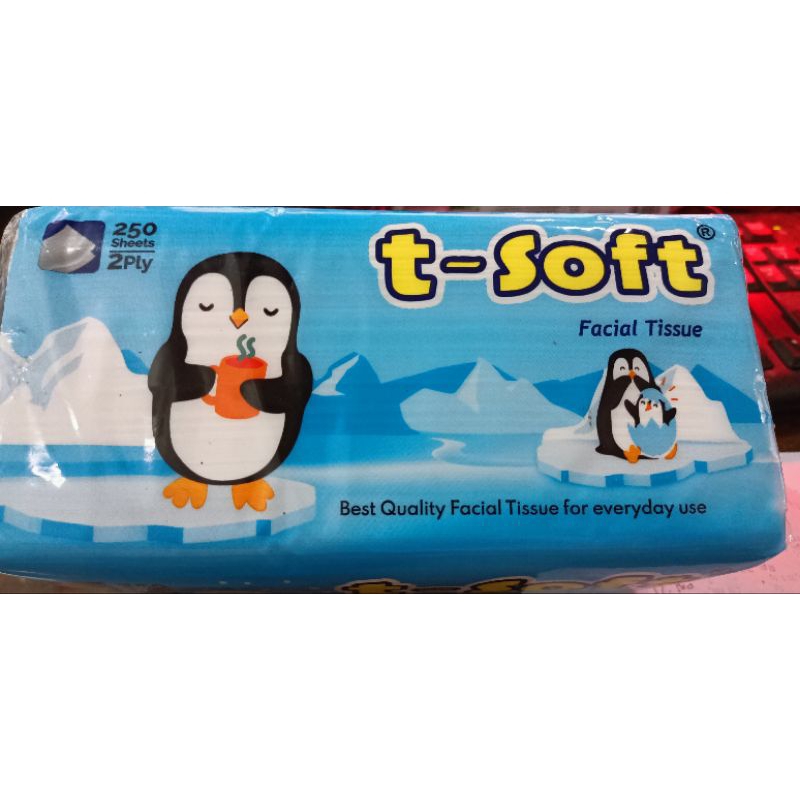 TISSUE T SOFT 2 PLY ISI 250 SHEET