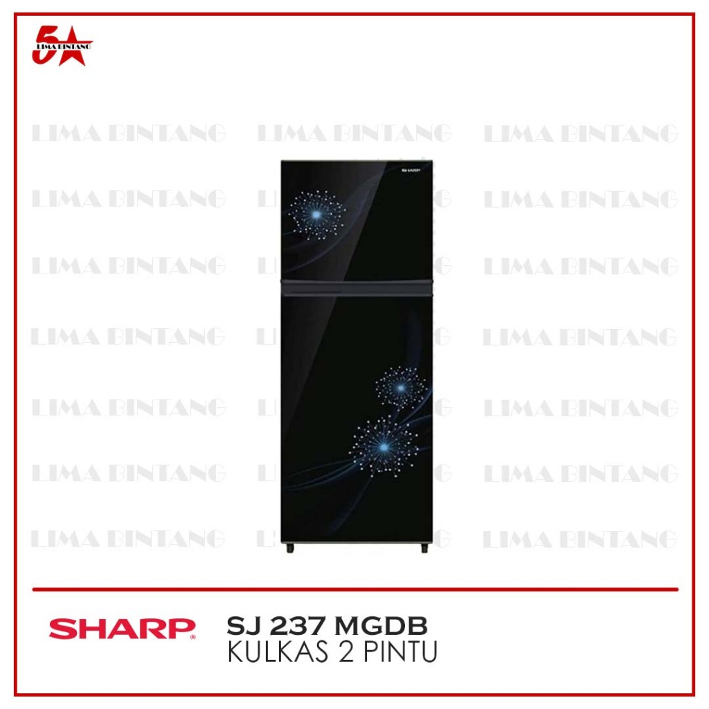 KULKAS 2 PINTU 205 L SHARP SJ-237MG-DP/DB SJ 237 MG DP / DB [BDG]