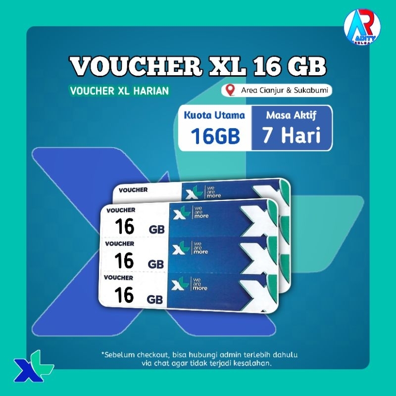 Voucher XL MINI (XL) 16GB 7Hari