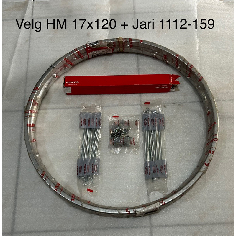 Velg HM 17x120 + Jari Jari 1112-159 Roda Depan Astrea Prima Grand Ori AHM 42701086910