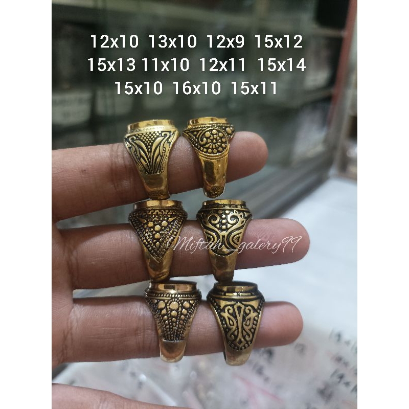Emban cincin kuningan sari 12x10 12x11 13x10 12x9 15x12 15x13 11x10 15x14 15x10 16x10 15x11 14x10 13