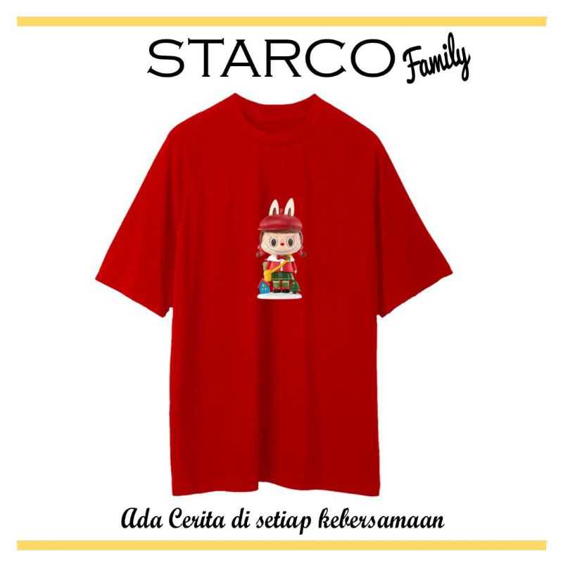 KAOS NATAL LABUBU CEWE/KAOS NATAL ANAK&DEWASA