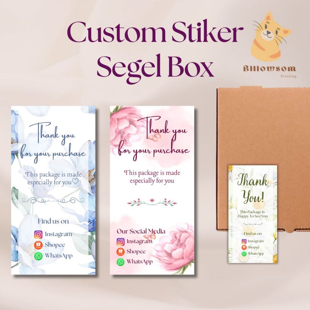 

HARGA PER 1 PACK | STIKER SEGEL BOX | STIKER SEGER BOX BISA CUSTOM