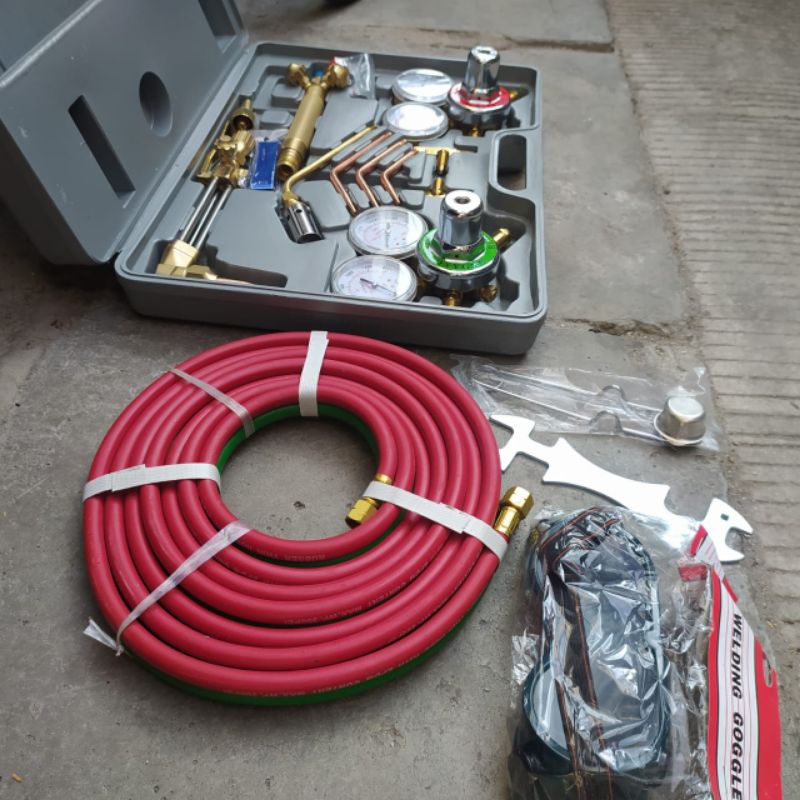 welding cutting set acetylin perlengkapan las