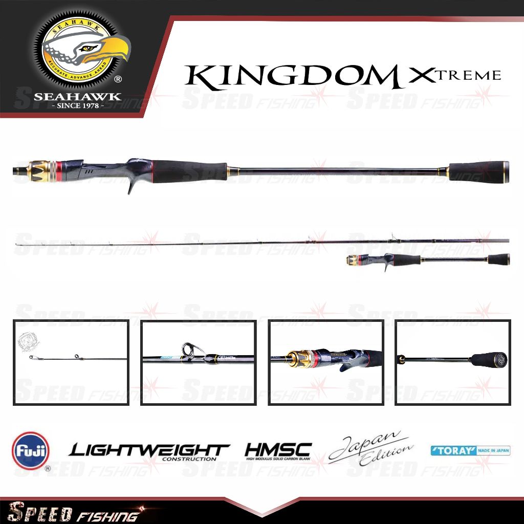 Joran Pancing Seahawk Kingdom Xtreme Joran Jigging Solid Carbon