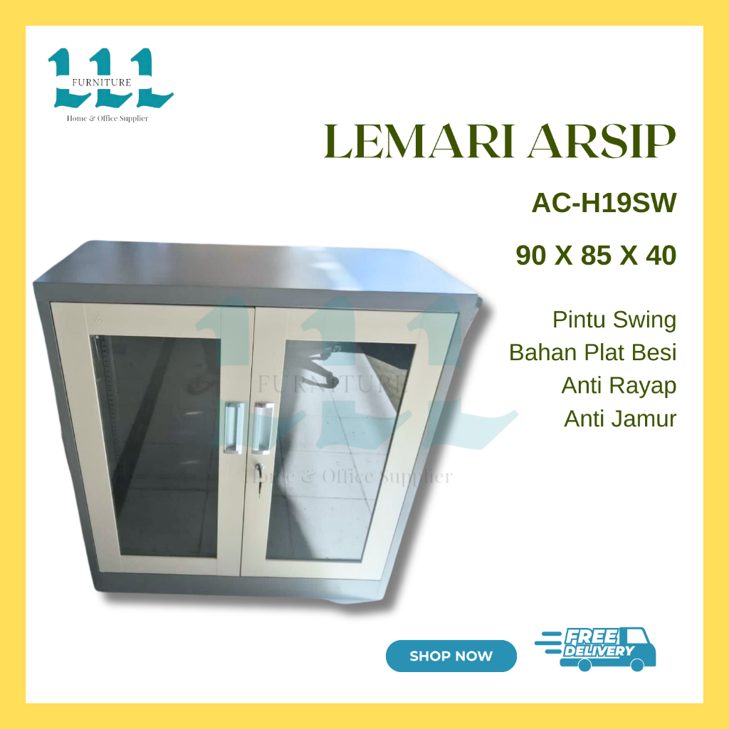 Lemari Arsip AA-H19SW | Lemari besi Pendek - Lemari Arsip Besi Cabinet