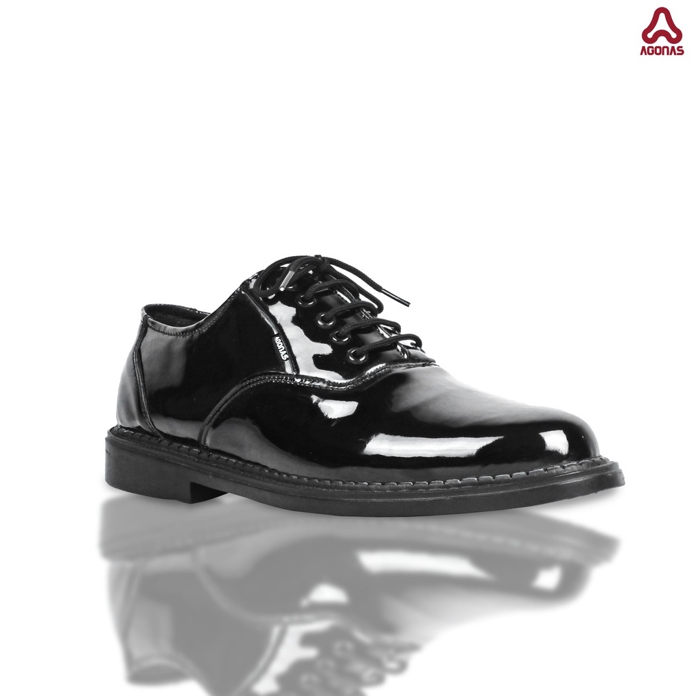 Agonas Sepatu Pantofel Kilap Oxford Afrodis