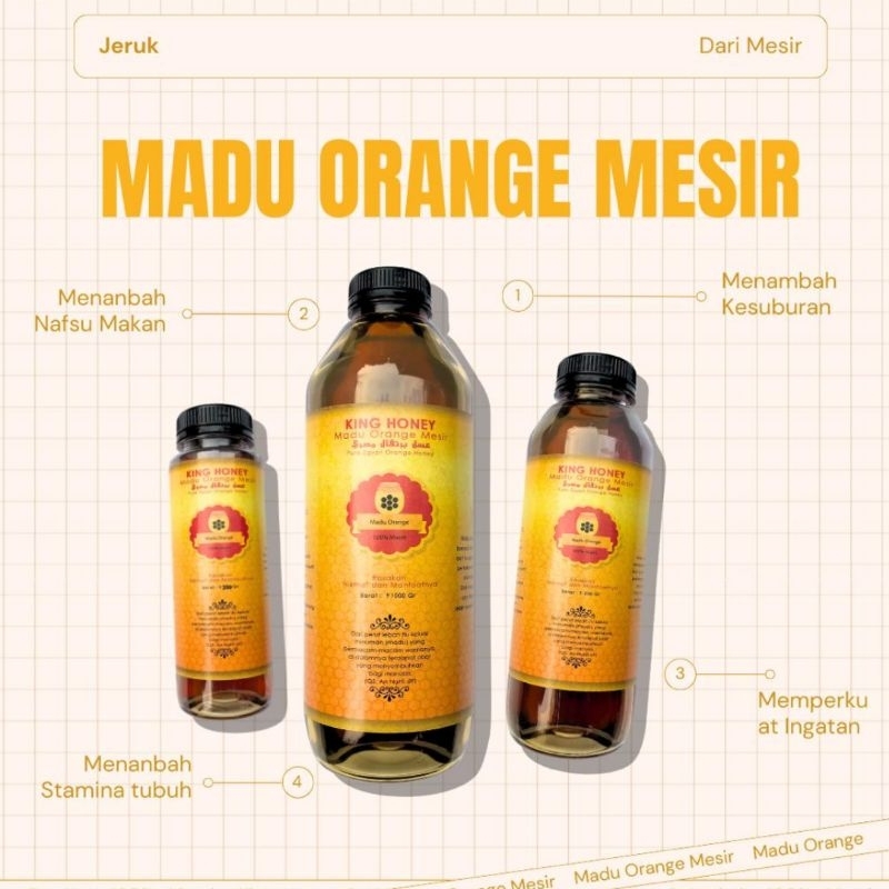 

Madu Orange Mesir - King Honey