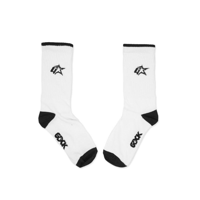 GDCK SOCKS / Kaos Kaki Panjang / Kaos Kaki Unisex / Kaos Kaki Putih / SOCKS WALKER HIGH / GL SC 010 