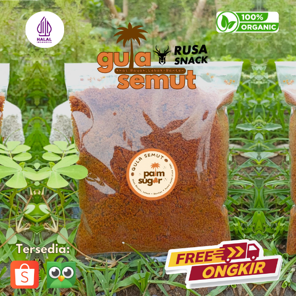 

GULA AREN MERAH | GULA SEMUT 100% ORGANIK ASLI KHAS BAYAH, LEBAK-BANTEN 1000 GRAM