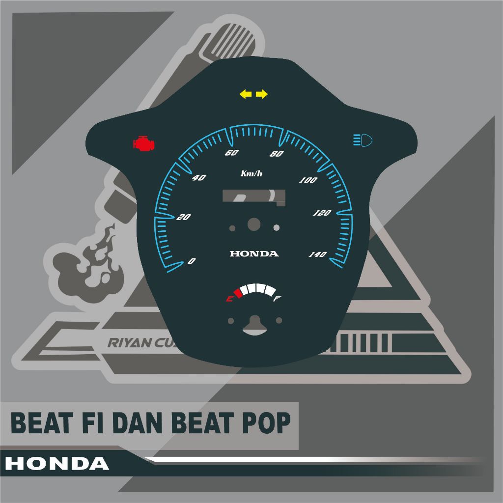 papan speedometer custom honda beat fi