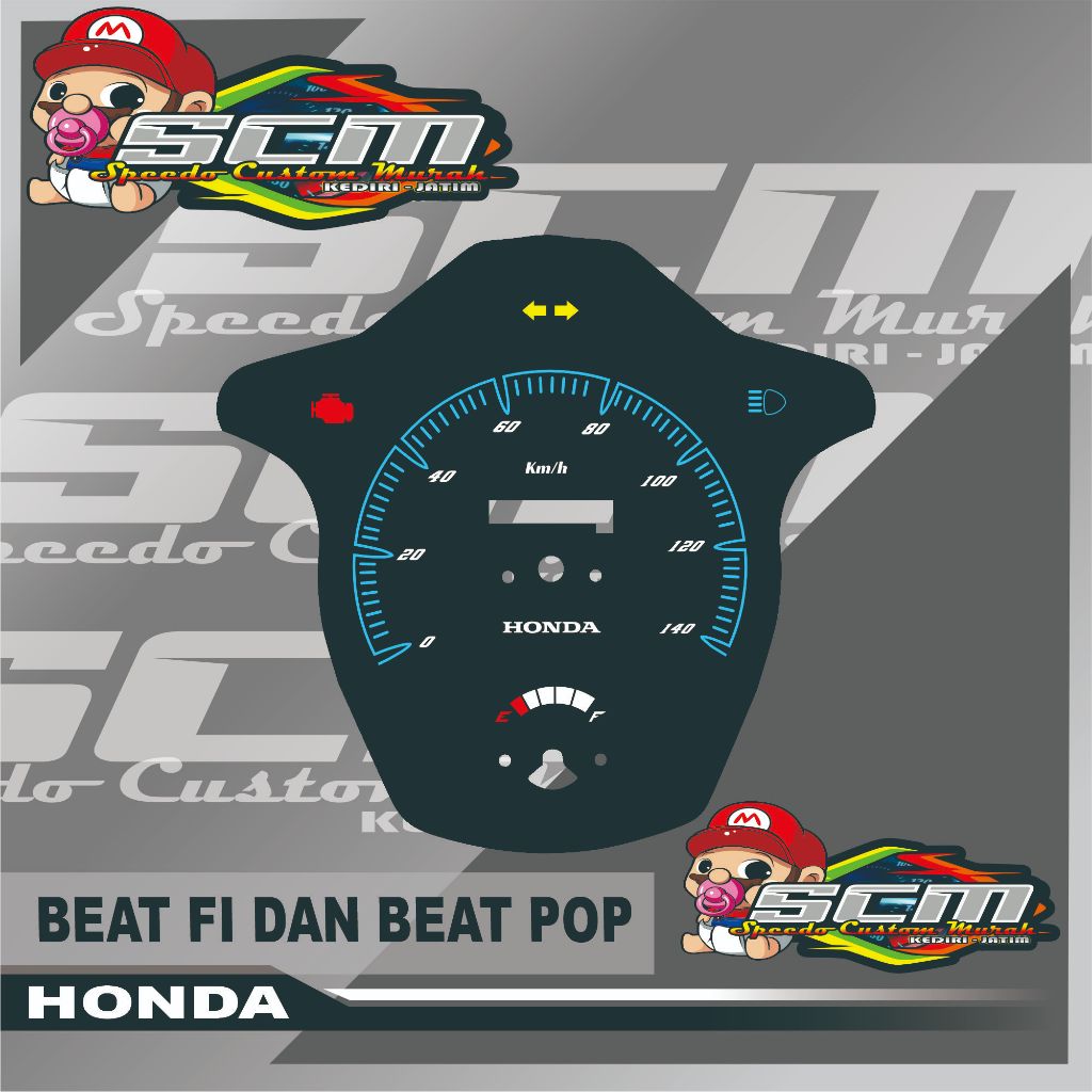 PAPAN SPEEDOMETER CUSTOM HONDA BEAT FI