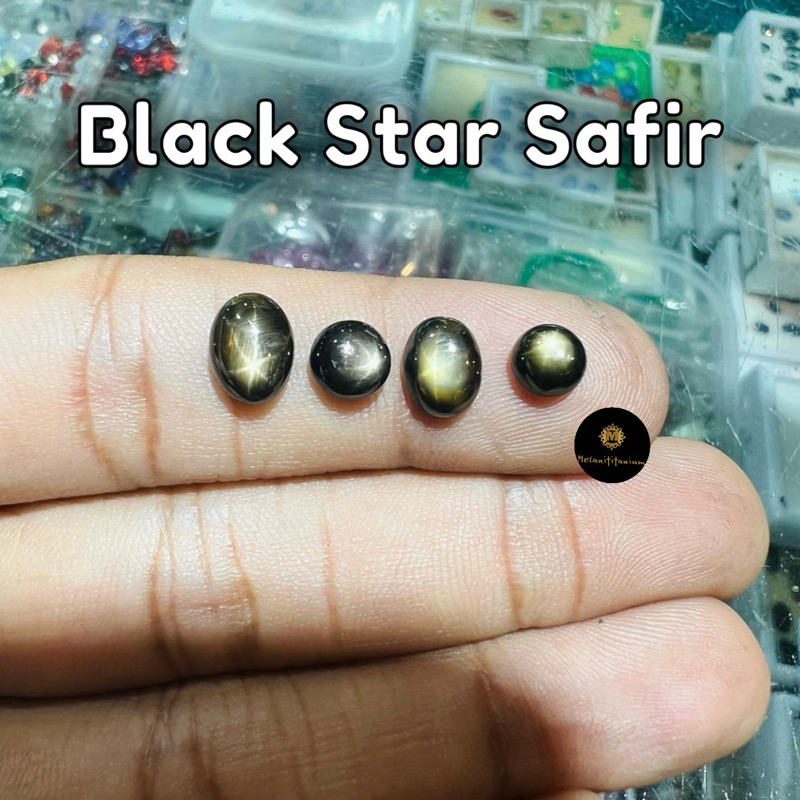 [HANYA BATU]Natural Batu Black Star Safir 6 Star