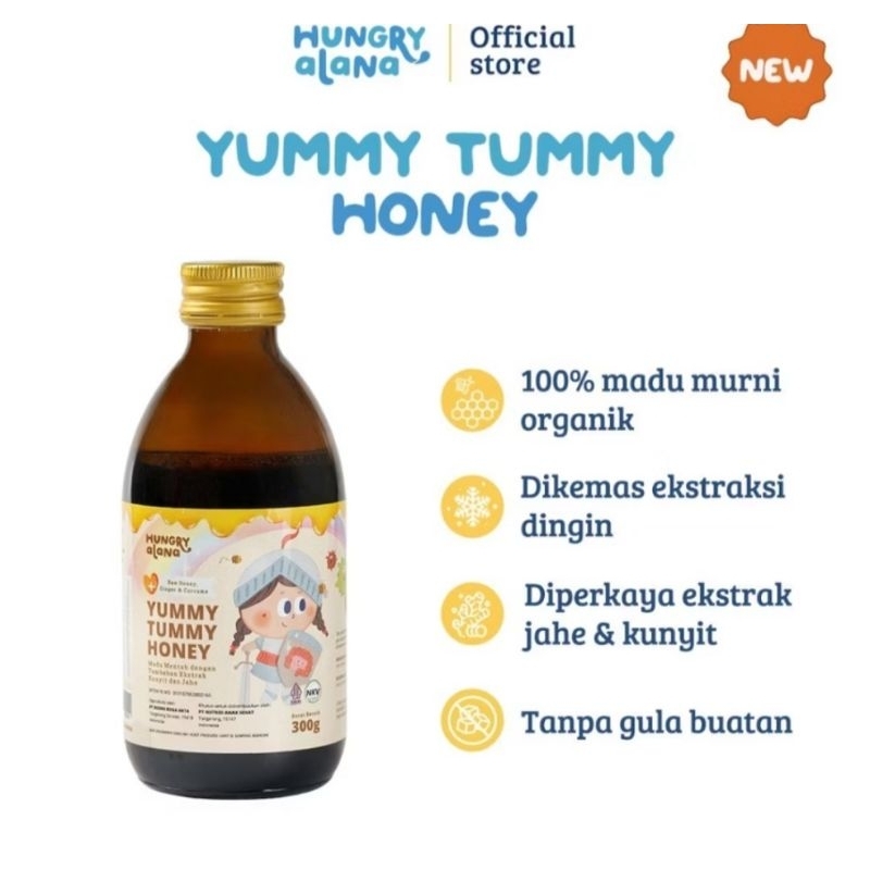 

Hungry Alana Yummy Tummy Honey <READY STOK> organik jahe dan kunyit madu