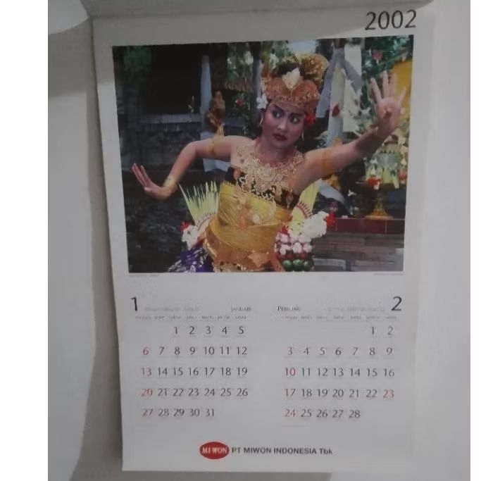 Kalender Lawas Tahun 2002