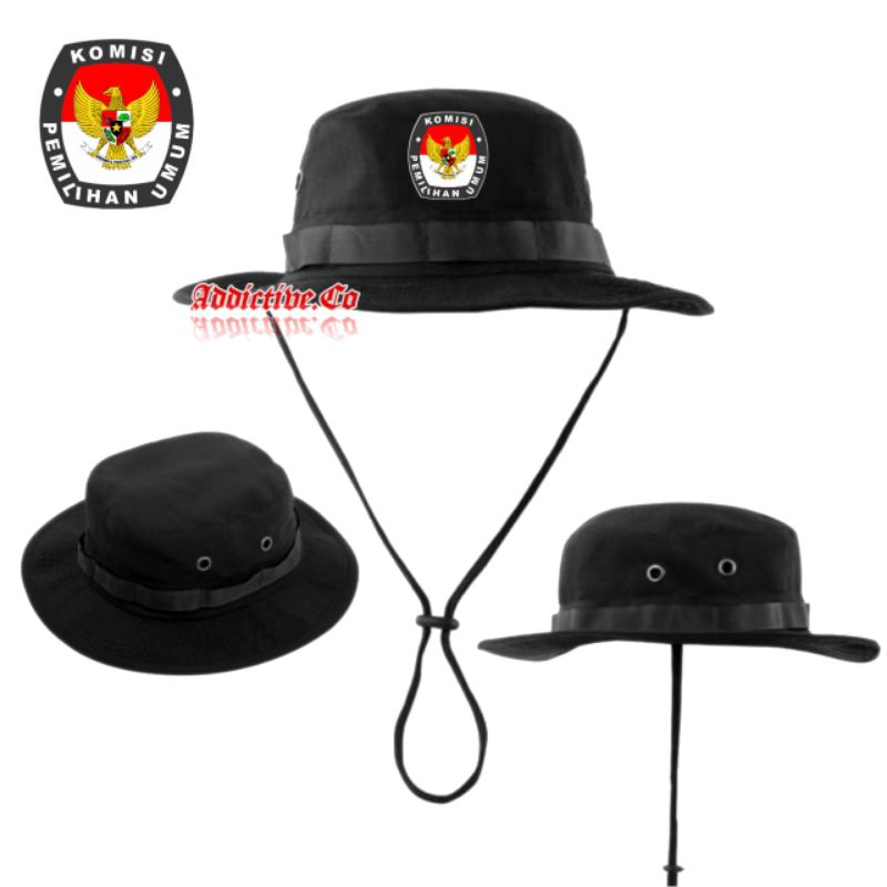 Topi Rimba KPPS Pemilu /Topi Gunung Outdoor Adventure /Jungle Hat Cowok Cewek Pilkada