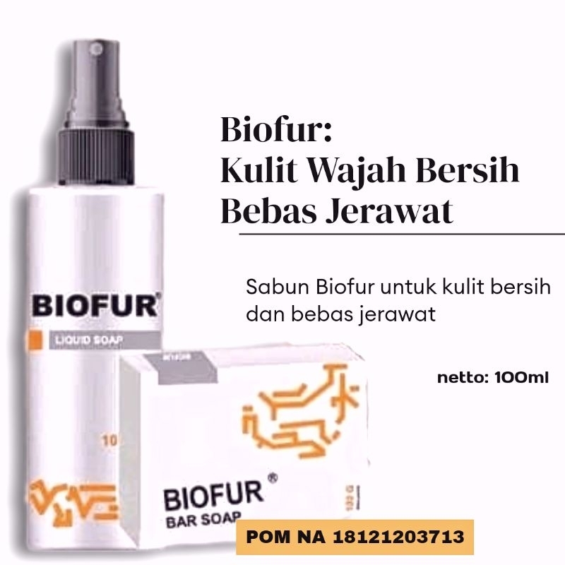 Sabun Biofur Bar Soap 100gr & Liquid Soap 100ml Original