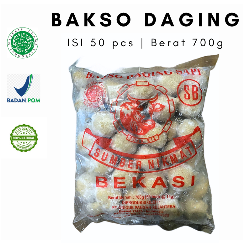 

Bakso Daging Sumber Nikmat (SB) ISI 50 pcs