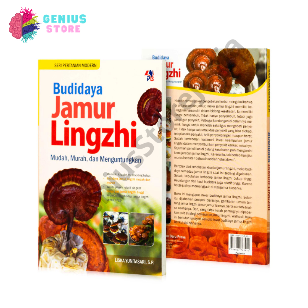 Buku pertanian Budidaya Jamur Lingzhi Karya Liska Yunitasari Buku Pertanian Pustaka Baru Press