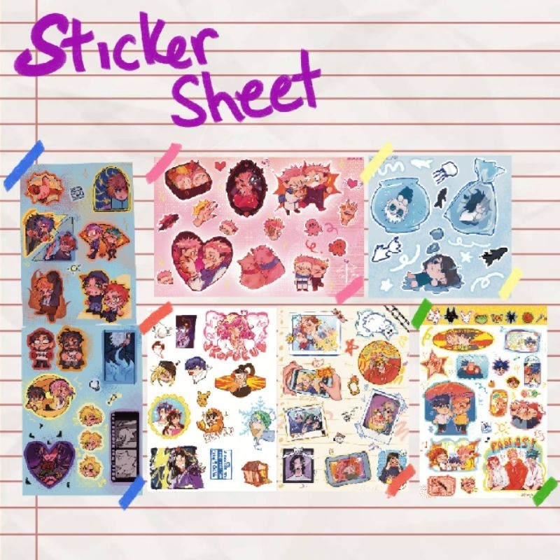 

[CF LEFTOVER] various sticker sheet