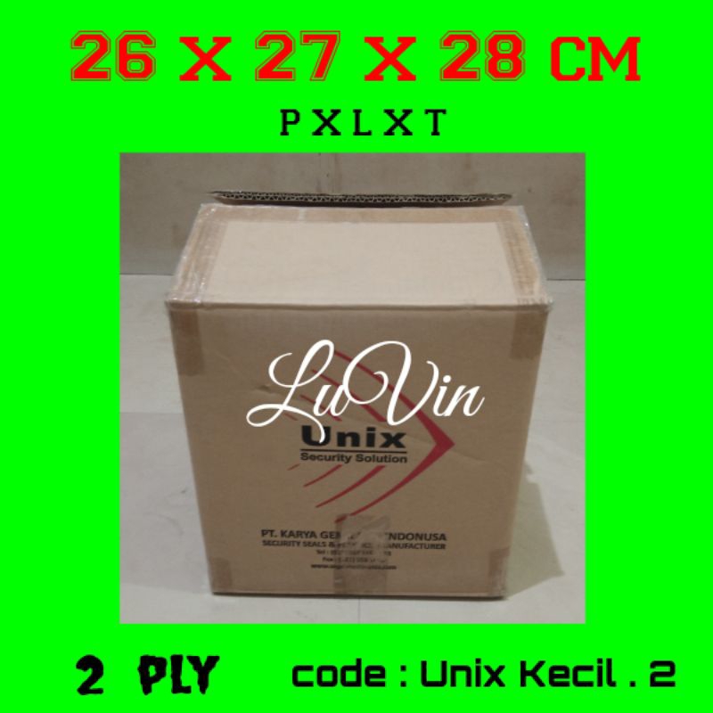 

Kardus Box Kecil UNIX 26x27x28 cm bekas u packing Online dll