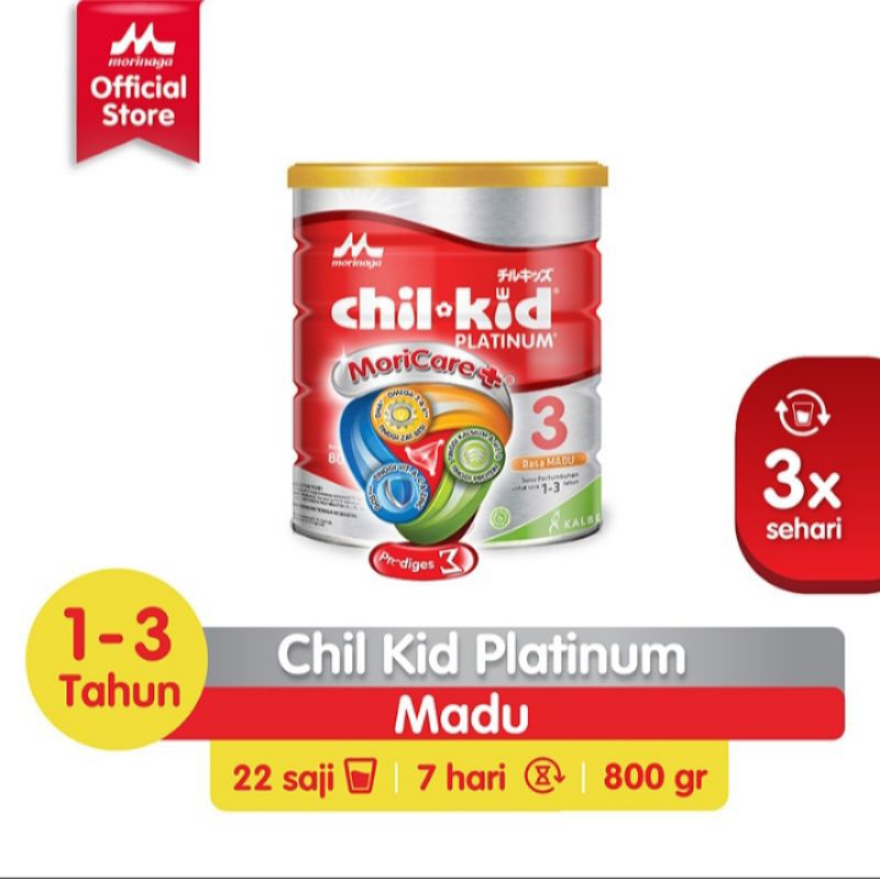 

MORINAGA CHIL-KID PLATINUM SUSU PERTUMBUHAN ANAK 1-3 MADU 800G