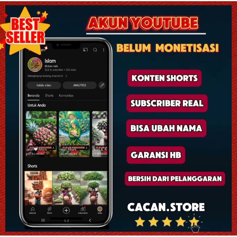 READY AKUN YOUTUBE 20RIBU SUBACRIBERS MURNI || AKUN YOUTUBE BELUM MONETISASI MURAH