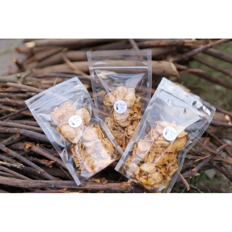 

Keripik basreng pedas daun jeruk setipis kesabaran