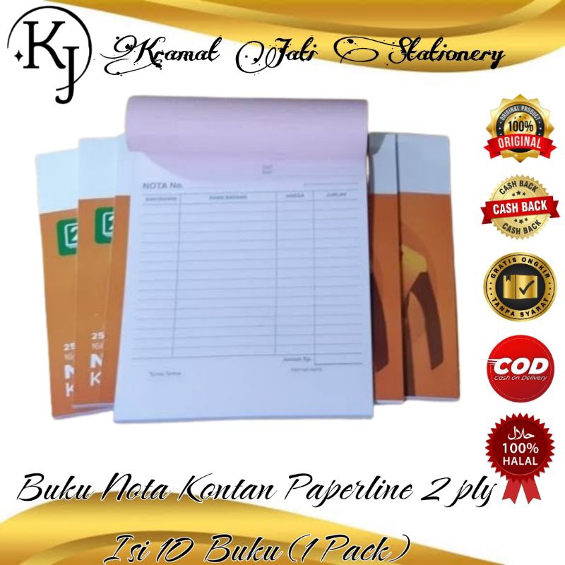 

Buku Nota Kontan Paperline 2 Ply Isi 10 Buku (1 Pack)