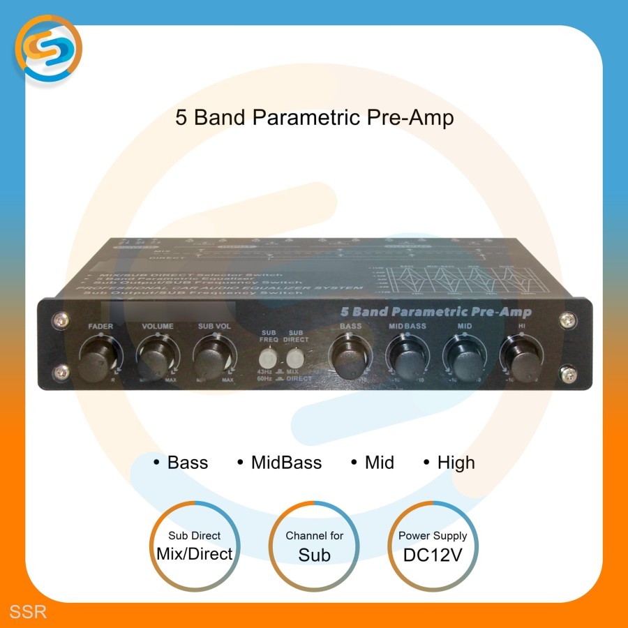 parametrik Pre amp - parametric digital karaoke car audio system ssr