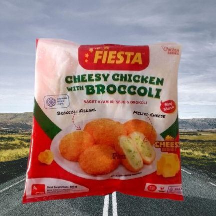 

Fiesta Cheesy Chicken With Broccoli - Naget Ayam Keju dan Brokoli 400 gram
