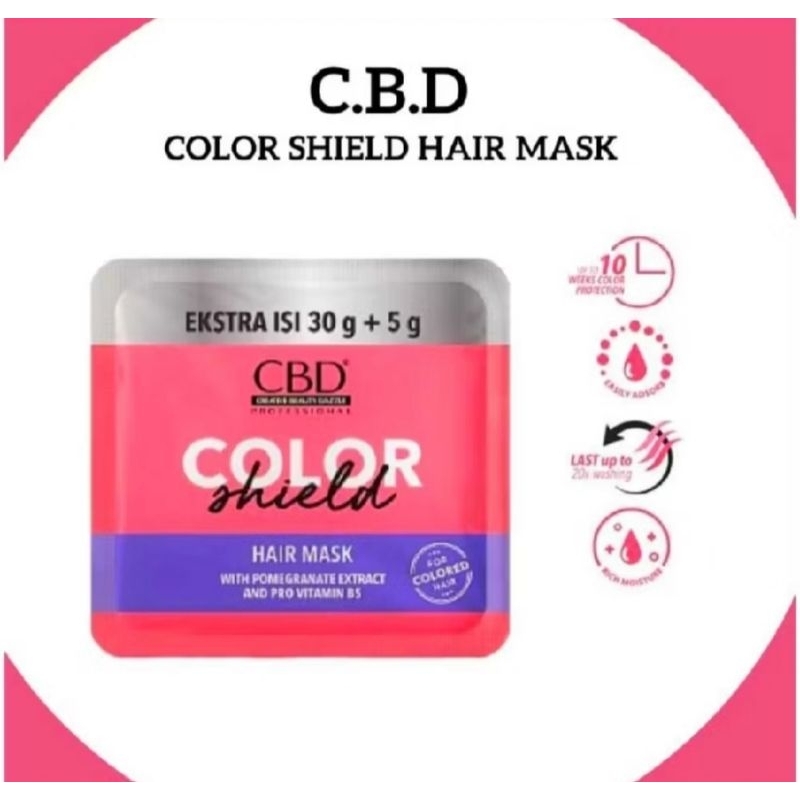CBD Keratin Pro Daily Hair Mask / Masker Rambut Sachet/ Color Shield Masker