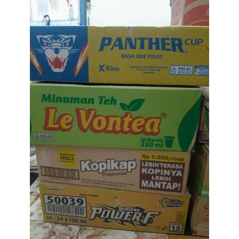 

minuman cup le vontea/ levontea 1dus isi 24x220ml (khusus gosend)