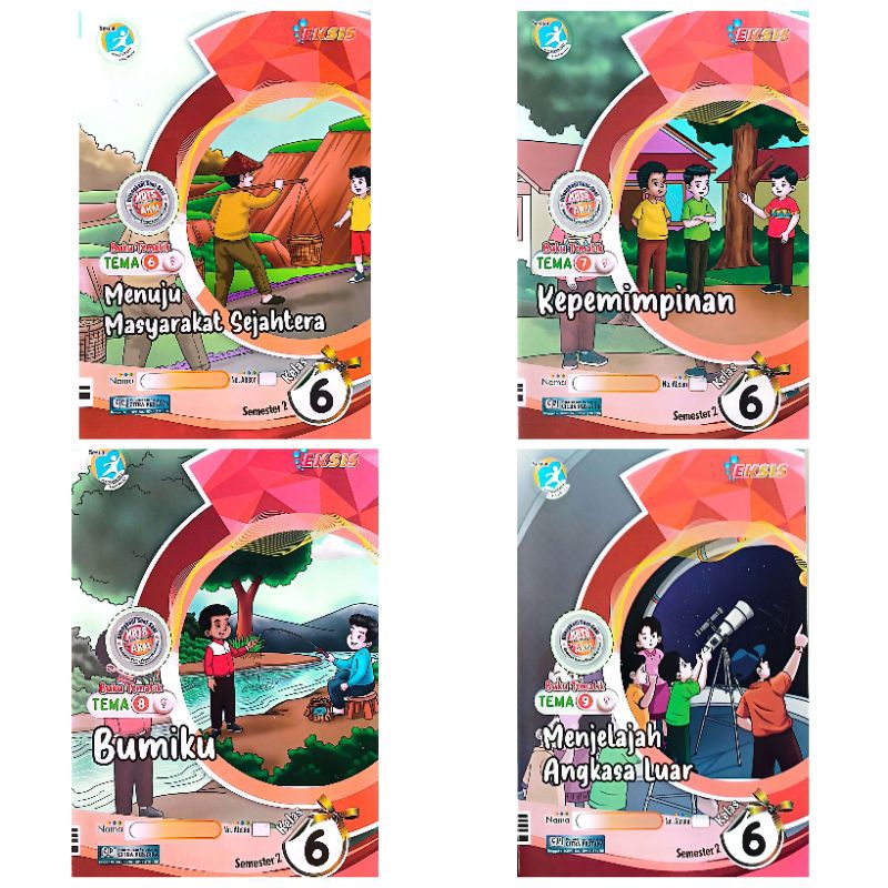 BUKU LKS EKSIS K13 SD MI TEMATIK KELAS 6 TEMA 6 7 8 9 KURIKULUM 2013 SEMESTER 2 GENAP TA.2024-2025 |