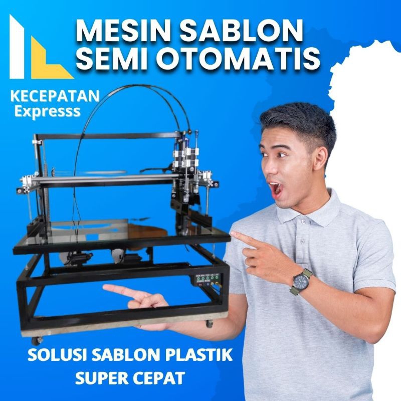 Mesin Sablon Datar Otomatis Alat sablon plastik murah Sablon plastik Auto