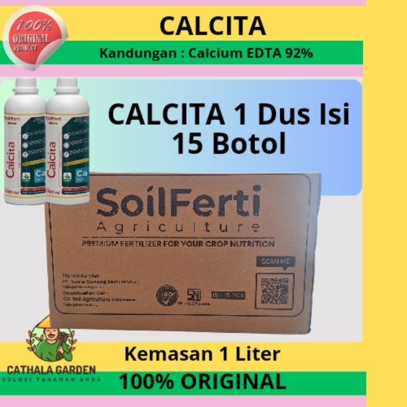 PUPUK CALCITA ( CALCIUM EDTA 92%)  KEMASAN 1 LITER | PUPUK KALSIUM CAIR UNSUR Ca EDTA 92% PRAKTIS SP