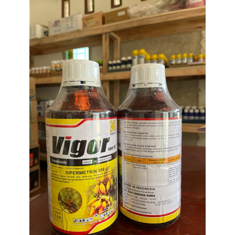 INSEKTISIDA VIGOR 100ec 1 Liter - Racun kontak & lambung pembasmi hama terutama tanaman coklat / Oba