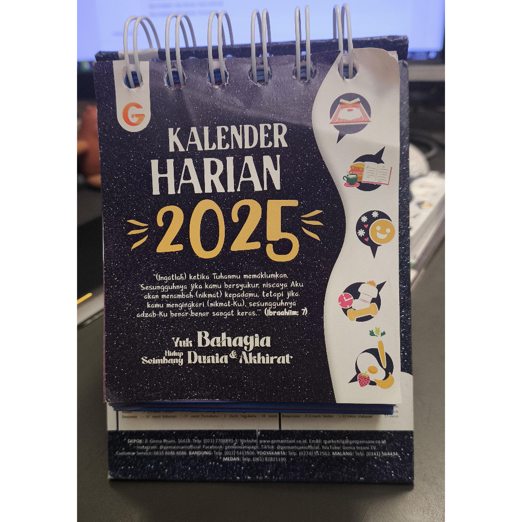 

Gramedia Padang-Kalender Harian Muslim 2025