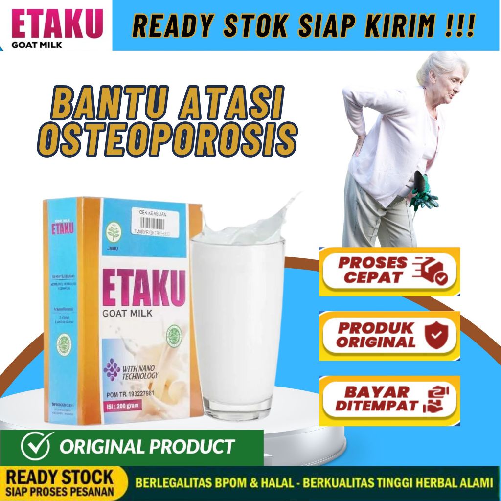 

Susu Kambing Etawa Bubuk Mengobati Osteoporosis dan Berbagai Masalah Penyakit Persendian Herbal Walatra Etaku Goat Milk