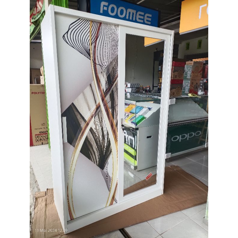 LEMARI BESI SLIDING | LEMARI BESI PINTU SLIDING